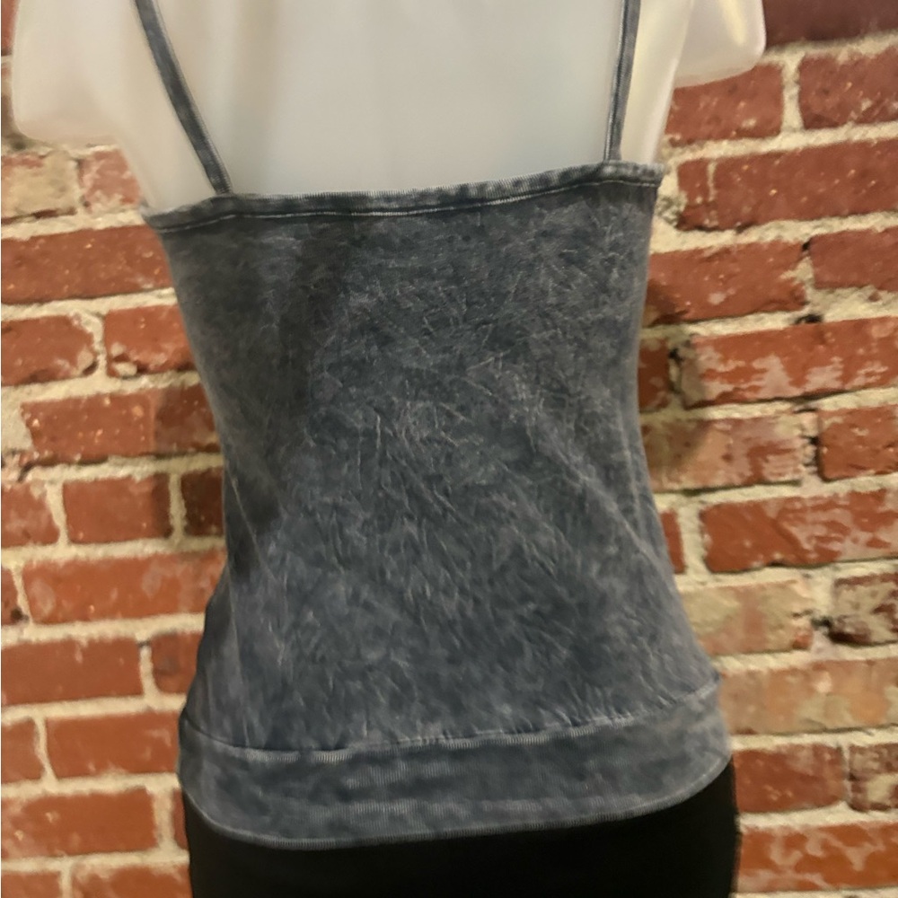 Blondie Chaser Graphic Spaghetti Strap Banded Bottom Tank Top, Rare, Size Small. - Picture 9 of 9
